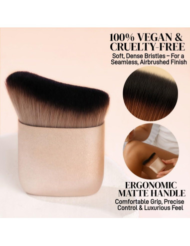 Brocha Kabuki Profesional para Autobronceador Shiichen 7cm