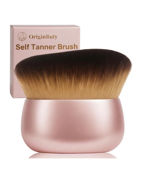 Brocha Kabuki Autobronceador OriginButy Rosa Cerdas Suaves