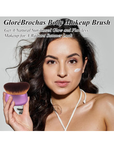 Brocha Kabuki Auto-bronceadora GloréBrochas 75mm Cerdas Veganas 2
