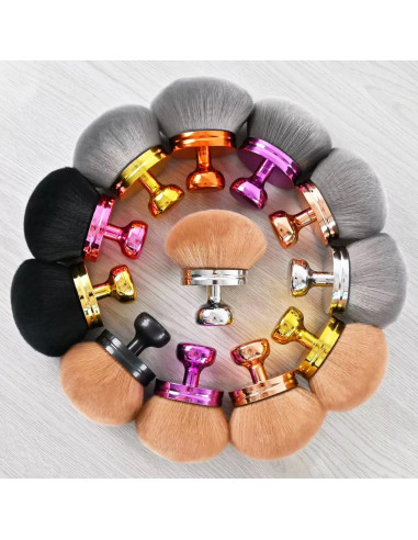 Brocha de Maquillaje Corporal Extra Grande AM RIGHT THIRTY 8.13 cm Oro Rosa