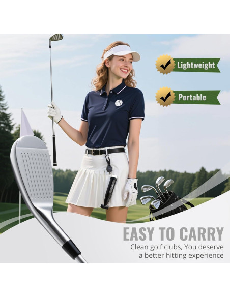 Cepillo Limpiador de Palos de Golf SPOROKET con Botella Presurizada