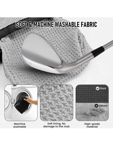 Bolsa de Limpieza XINQIDAI para Palos y Pelotas de Golf - Impermeable, Lavable