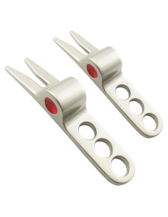 Herramienta de reparación de divots Juroicessry plata compacta