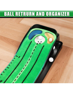 Alfombra de Putt de Golf CHAMPKEY con Espejo y Puertas - 3.09 kg 2