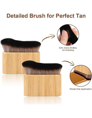 Kit 3 en 1 de Mitones de Autotanning KELILO - Aplicador y Brocha