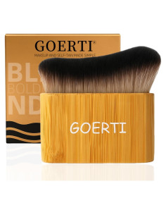 Brocha Kabuki Grande GOERTI para Autobronceador y Protector Solar