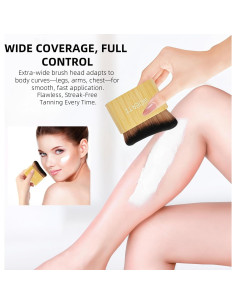 Brocha Kabuki Grande GOERTI para Autobronceador y Protector Solar 2