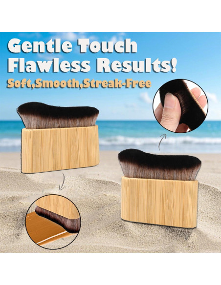 Kit de bronceado automático KELILO - Mitón y cepillo kabuki