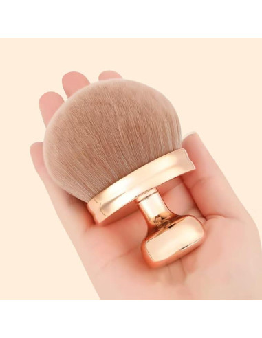 Brocha de Maquillaje Corporal Stlalsa, Cabeza Ancha 66mm, Oro Rosa