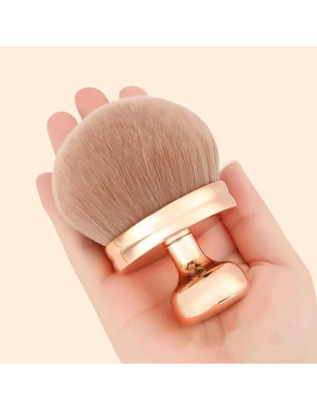 Brocha de Maquillaje Corporal Stlalsa, Cabeza Ancha 66mm, Oro Rosa