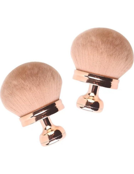 Brocha de Maquillaje Corporal Stlalsa, Cabeza Ancha 66mm, Oro Rosa