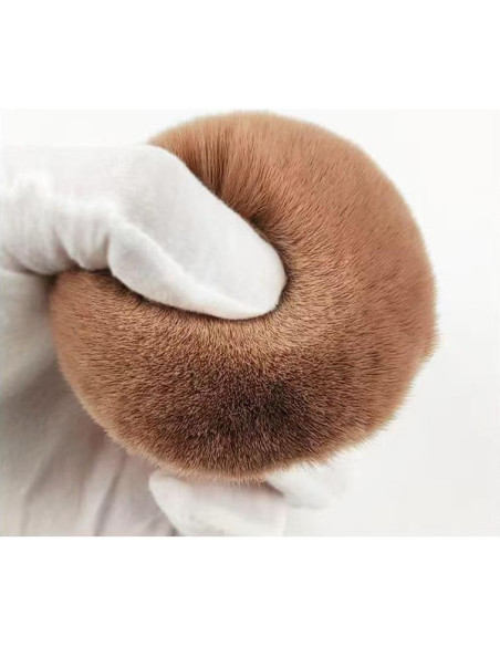 Brocha de Maquillaje Corporal Stlalsa, Cabeza Ancha 66mm, Oro Rosa