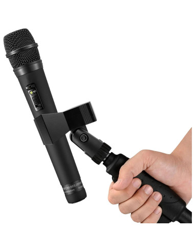 Soporte de Clip de Micrófono Universal Coufce Ajustable Negro