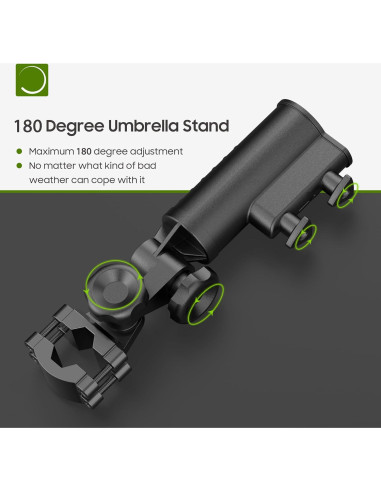 Soporte para Paraguas Universal 10L0L - Aluminio Negro 180