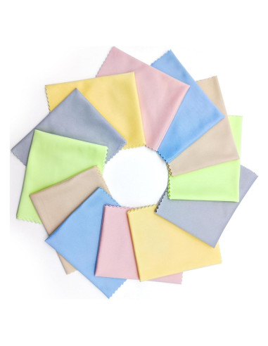 Paños de Microfibra AIMI - 24 Colores 15x18 cm para Limpiar