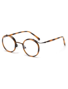 Gafas Redondas Kachawoo Acetato UV400 Unisex Estilo Retro