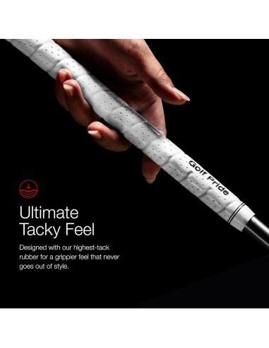 Agarre de Golf Golf Pride Tour Wrap 2G - Caucho Negro Mediano