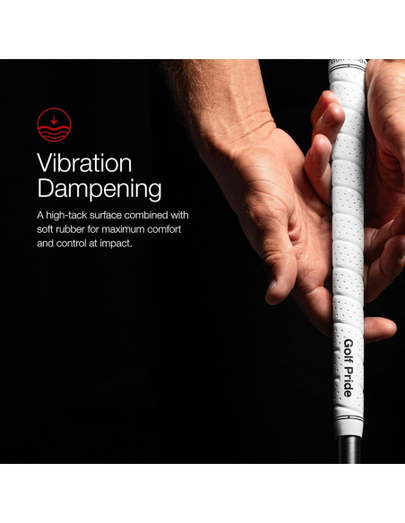 Agarre de Golf Golf Pride Tour Wrap 2G - Caucho Negro Mediano