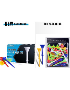 Tee de Golf de Plástico Premium Champkey 50 Unidades 2