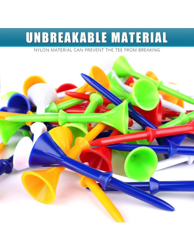 Tee de Golf de Plástico Premium Champkey 50 Unidades