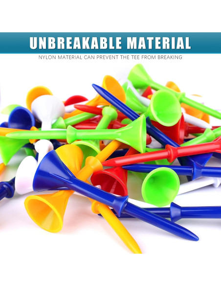 Tee de Golf de Plástico Premium Champkey 50 Unidades