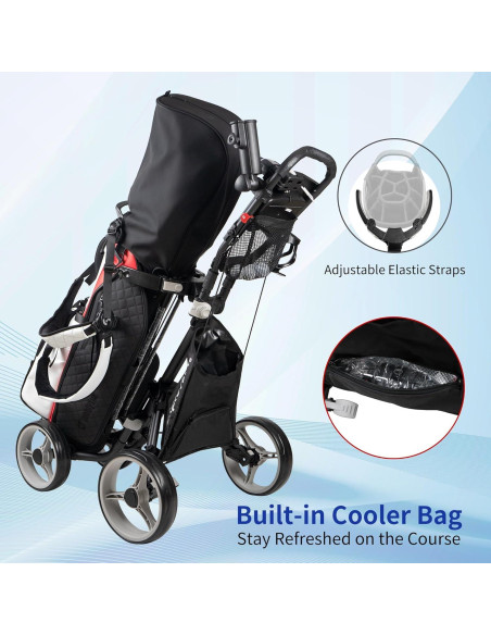 Carrito de Golf Plegable Caddytek Explorer V8 6.8 kg Gris Oscuro