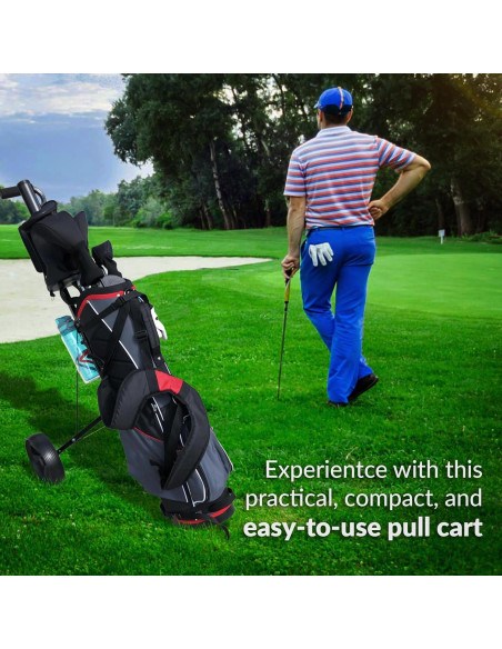 Carro de Golf Plegable Caddytek CaddyLite 5.8 - 2 Ruedas, Ligero y Ergonómico