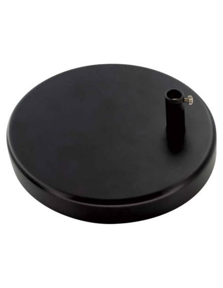 Base de Lámpara de Escritorio BreSii Redonda 19.05 cm Negra