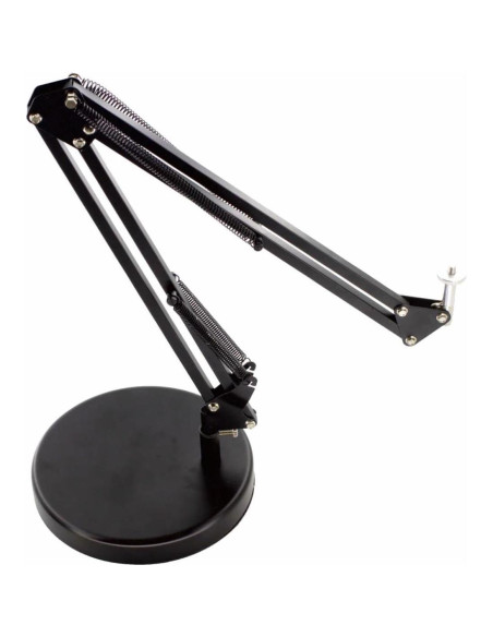 Base de Lámpara de Escritorio BreSii Redonda 19.05 cm Negra