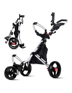 Carrito de Golf Lakehood 3 Ruedas Plegable Negro 7.03 kg