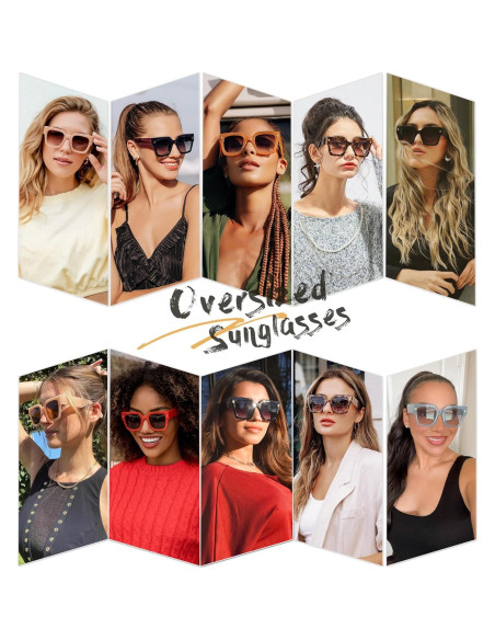 Gafas de sol cuadradas SOJOS SJ2194 UV400 para mujeres