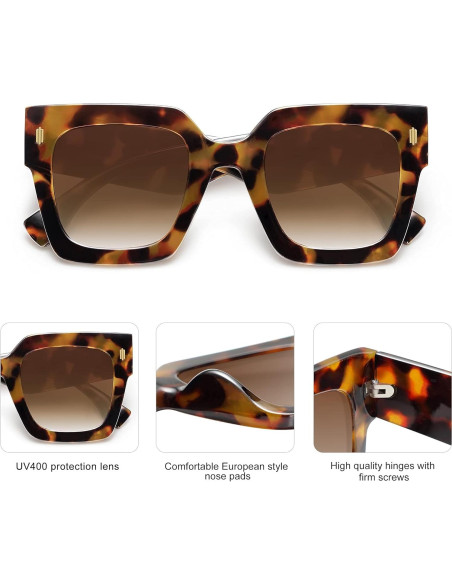 Gafas de sol cuadradas SOJOS SJ2194 UV400 para mujeres