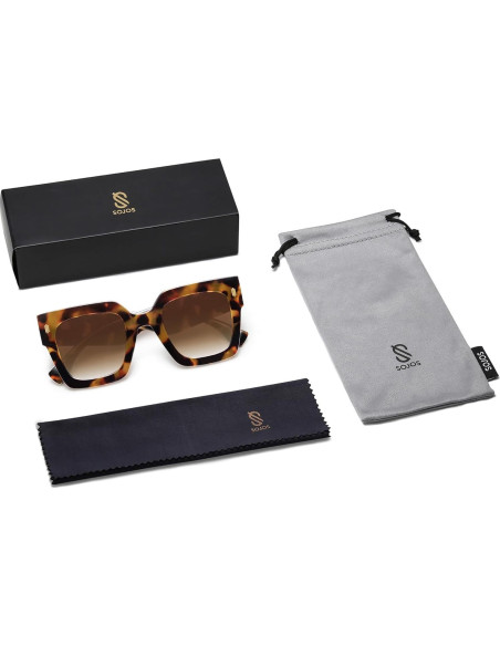 Gafas de sol cuadradas SOJOS SJ2194 UV400 para mujeres