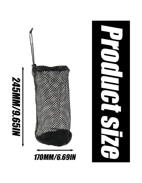 Bolsa de Malla Nylon Wvapzwr para 48-56 Pelotas de Golf - 2 Pcs