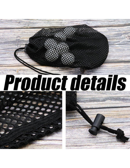 Bolsa de Malla Nylon Wvapzwr para 48-56 Pelotas de Golf - 2 Pcs