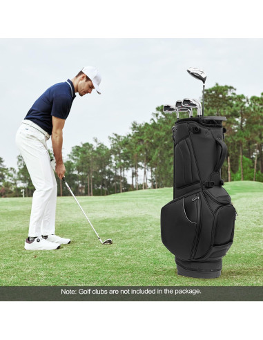 Bolsa de Golf de Pie UNIHIMAL Glint002 14 Vías Cuero Sintético