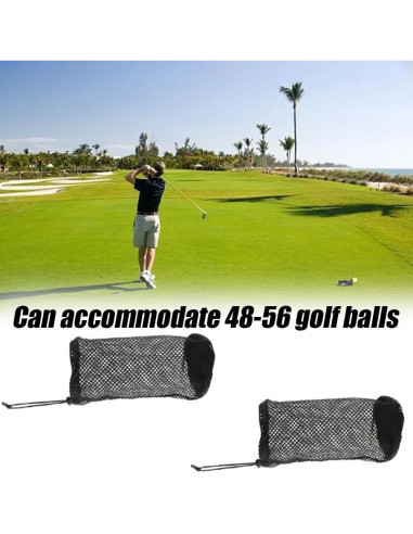 Bolsa de Malla Nylon Wvapzwr para 48-56 Pelotas de Golf - 2 Pcs