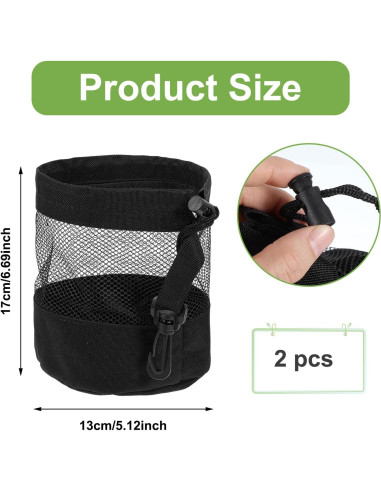 Bolsa de Almacenamiento para Pelotas de Golf Ymapinc 2 Piezas