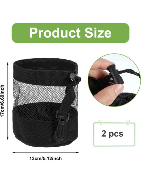 Bolsa de Almacenamiento para Pelotas de Golf Ymapinc 2 Piezas