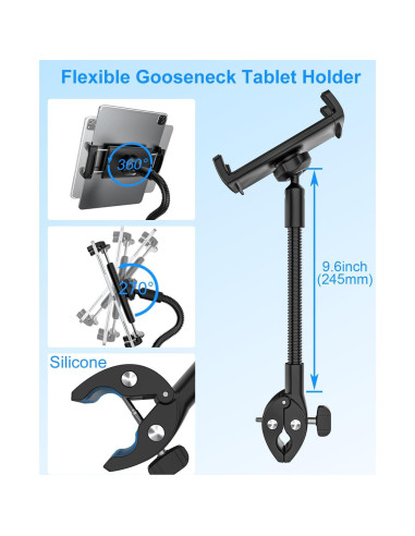 Soporte para Tableta de Bicicleta Estática Kolasels GN360, Ajustable