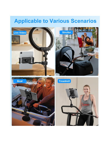 Soporte para Tableta de Bicicleta Estática Kolasels GN360, Ajustable