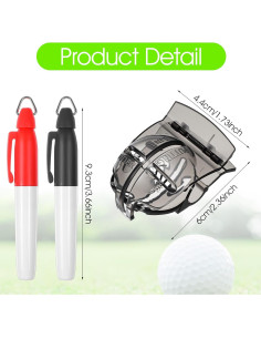 Paquete de 4 herramientas Neyauo para marcar pelotas de golf 2