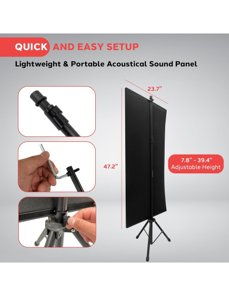 Panel de Aislamiento de Sonido Pyle PSIP24 - 120x60 cm