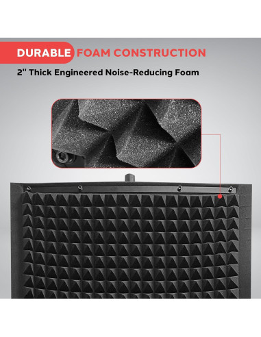 Panel de Aislamiento de Sonido Pyle PSIP24 - 120x60 cm