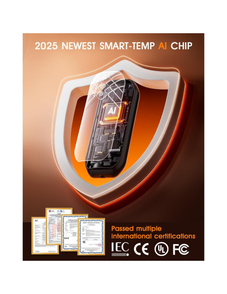 Calentadores de Manos Recargables ZIQENLK 6000mAh 2 Piezas