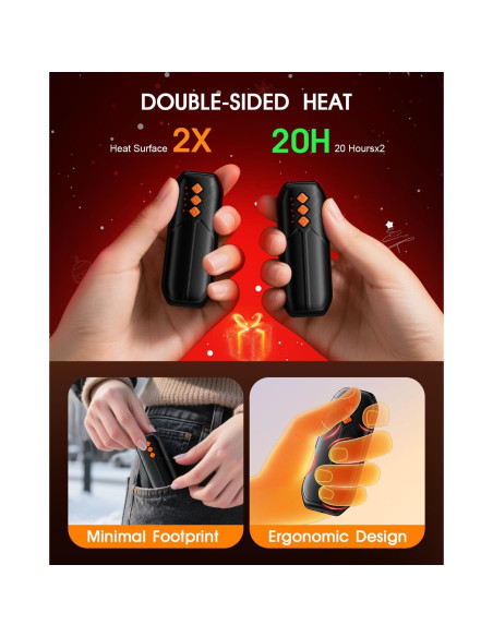 Calentadores de Manos Recargables ZIQENLK 6000mAh 2 Piezas