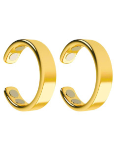 Anillo Antisnoring Oro - Acupresión Magnética Unisex