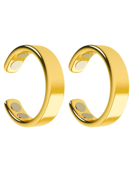 Anillo Antisnoring Oro - Acupresión Magnética Unisex