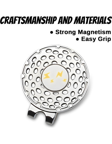 24 Clips Magnéticos para Gorras de Golf BSTWARM con Sujetador
