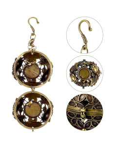 Incensario Colgante de Cobre GANAZONO con Cadena y Tapa 2